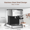 20Bar Espresso machine 950W semi-automatic coffee machine 1 cup / 2 cup compatible with ESE POD capsule filter and milk foam device steam rod steam ty