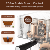 20Bar Espresso machine 950W semi-automatic coffee machine 1 cup / 2 cup compatible with ESE POD capsule filter and milk foam device steam rod steam ty